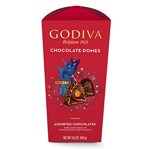 Godiva Chocolatier Signature Assorted Chocolate Domes, Set Of 4, 15.6 Ounce Each, Assorted, 3.9 Lb