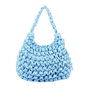fecialy woven bags for women beach shoulder bag purse woven clutch tote handbags for women
