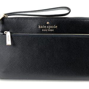 Kate Spade Medium Saffiano Leather Wristlet (Black)