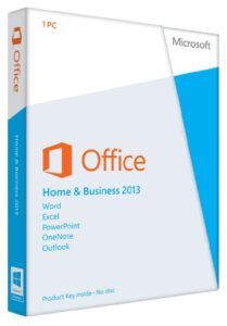 microsoft, office home & business 2013 key card 1pc/1user