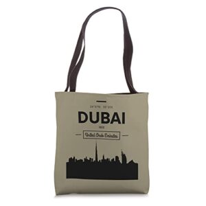 enjoy tourists dubai uae novelty graphic tees & cool designs tote bag