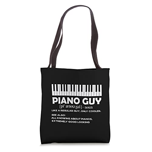 Piano Guy Grand Piano Pianist Piano Player Keyboard Tote Bag