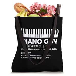 Piano Guy Grand Piano Pianist Piano Player Keyboard Tote Bag