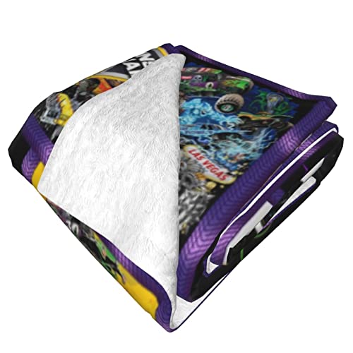 Fleece Blanket - Ultra Soft Throw Blanket - Fuzzy Warm Cozy Plush Reversible Microfiber Flannel Blanket for Sofa, Couch, Bed, Crib Stroller, Grey