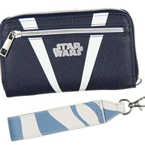 Star Wars Ahsoka Tano Full Zip Closure Wristlet Wallet w/Tech Pocket And Wrist Strap