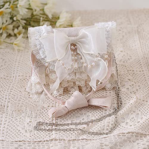 JIAJIA B01 Women's Purses Handbags Envelope Clutch Bags Tassel Lace Flowers Wedding Evening Bag,Pink