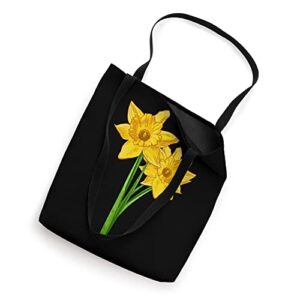 Yellow Daffodil Flowers Floral Spring Easter Garden Gift Tote Bag