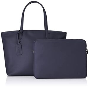 kitamura d-0433 semi-shoulder bag with detachable pc case, dark blue/white stitching [navy] 10901, one size
