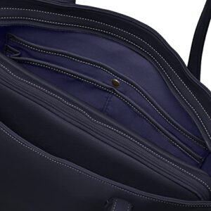 Kitamura D-0433 Semi-Shoulder Bag with Detachable PC Case, Dark Blue/White Stitching [Navy] 10901, One Size