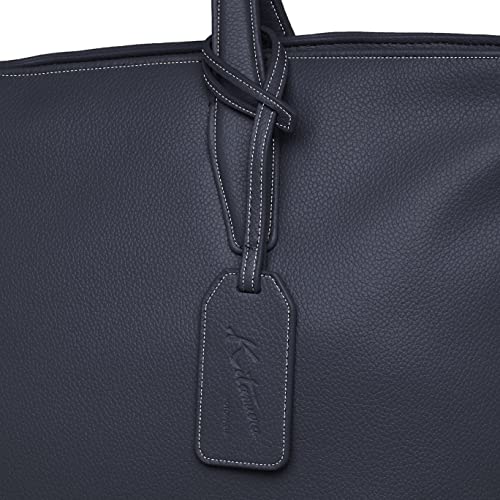 Kitamura D-0433 Semi-Shoulder Bag with Detachable PC Case, Dark Blue/White Stitching [Navy] 10901, One Size