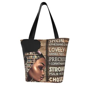african american women’s tote bag shoulder bag, black girl pride handbag women fashion shopping bags for work travel business beach school, tote for black women