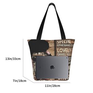 African American Women's Tote Bag Shoulder Bag, Black Girl Pride Handbag Women Fashion Shopping Bags for Work Travel Business Beach School, Tote for Black Women