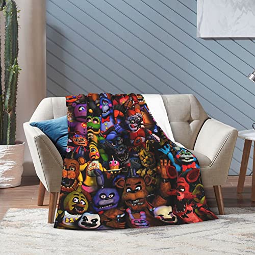FANGAO Cirugo Cartoon Blanket Air Conditioning Blanket Ultra-Soft Micro for Couch Throw Blanket Flannel Blankets for Couch Bed Living Room 50x40''