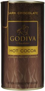 godiva hot cocoa dark chocolate can, 14.5 oz