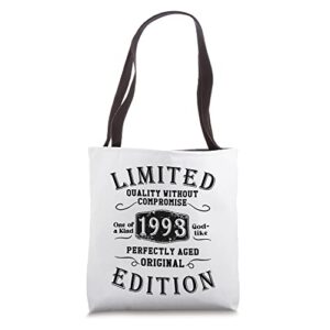 birthday year 1993 limited edition gift used grunge vintage tote bag