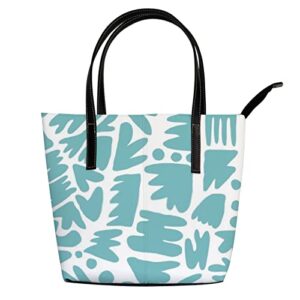 fashionable women’s handbag tote bag, blotch shapeprinted shoulder bag is light and durable