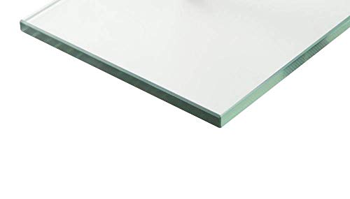 Pro Safe Glass 6" X 30" Rectangle Tempered Clear Floating Glass Shelf - Glass Only