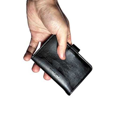 PUNCUBE Minimalist Wallet with Key Holder and Phone Stand Rfid Blocking Wallet for Men and Women (Black)