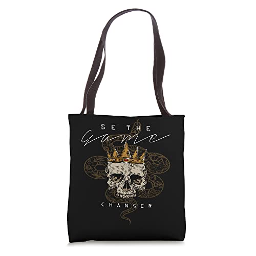 Crown Skull Game Changer Vogue Style Tote Bag