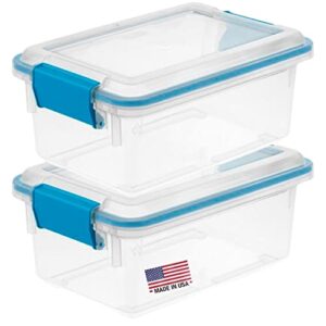 tribello plastic storage bins with lids storage containers features