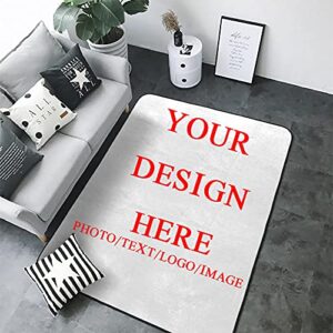 custom rugs,customized carpet with your photos and text,customized area rug design your own,personalized diy your picture gift for men women boy girl 80x58inch