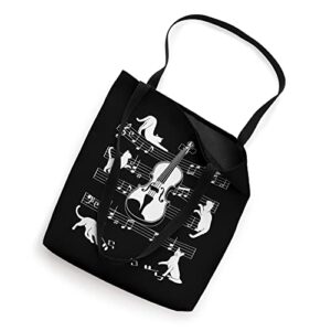 Violinist Cats for Cat loving Violin player Tote Bag