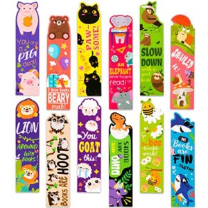 3sscha 72pcs animals bookmarks shark cartoon hilarious reading bookmarks for kids teacher student classroom reward supplies gift for children page markers for adults reading lover home office library