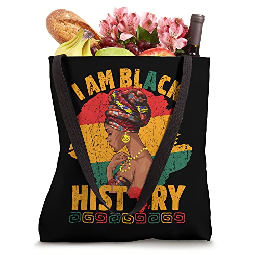 I Am Black History Women African Girls Black History Month Tote Bag