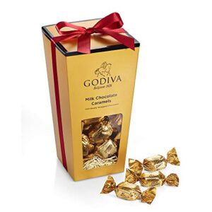 godiva chocolatier assorted chocolate caramel gift bucket box, 30 pc.