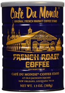 cafe du monde french roast dark coffee, 13 ounce
