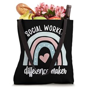 Social Worker Difference Maker Social Workers Month Tote Bag