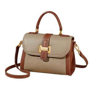 laorentou cow leather small handbag purse for women crossbody bags satchel handle bag shoulder bagswith adjustable strap