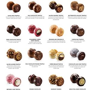 Godiva Chocolatier Signature Truffles Gift Box with Red Ribbon – 36 Piece Assorted Milk, White and Dark Chocolate Truffles with Gourmet Fillings - Unique Gift for Chocolate Lovers