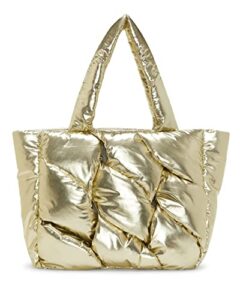 vince camuto womens dayah tote, egyptian gold, one size us