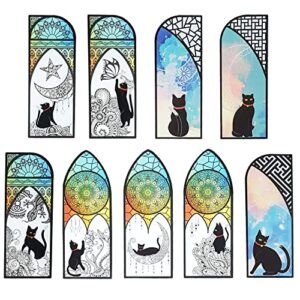 blbmh 9pcs cool cat bookmarks set cute animal bookmarks for women kids girls book lovers book marks bulk for book club classroom gifts for students