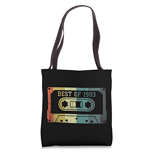 Best Of 1983 Birthday Vintage Cassette Tape Tote Bag