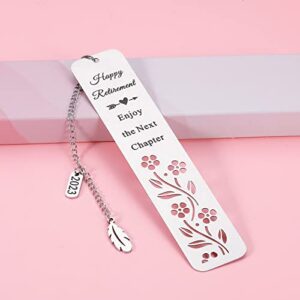 Retirement Gifts Bookmark for Women Men 2023 Happy Retirement Gifts for Teacher Nurse Retired Gifts for Coworker Colleague Boss Farewell Leaving Senior Employee Appreciation Retirement Gifts Ideas