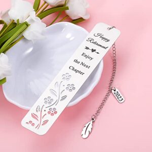 Retirement Gifts Bookmark for Women Men 2023 Happy Retirement Gifts for Teacher Nurse Retired Gifts for Coworker Colleague Boss Farewell Leaving Senior Employee Appreciation Retirement Gifts Ideas