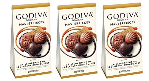 Godiva Masterpieces, An Assortment of Legendary Chocolates, 5oz (3 Pack)