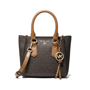 Michael Kors Kris Small Satchel (brown signature)