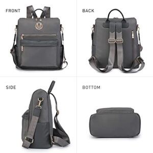 MKP COLLECTION Women Nylon Water Resistant Backpack Purse Convertible Large Ladies Designer Rucksack Travel Shoulder Bags Handbag Wristlet