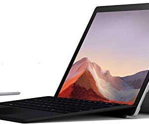 New Microsoft Surface Pro 7 Bundle: 10th Gen Intel Core i5-1035G4, 8GB RAM, 256GB SSD (Latest Model) with Black Type Cover and Surface Pen, 12.3" Touch-Screen Pixelsense Display (Windows Pro)