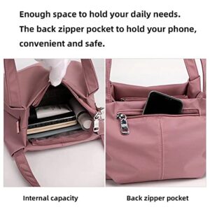 SULCET Shoulder Bag for Women Ladies Nylon Satchel Purses Lightweight Crossbody Handbag Travel Tote Purses