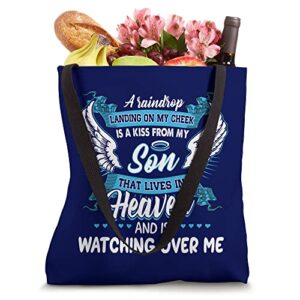 My Son Lives in Heaven and Is Watching Over Me, Miss my Son Tote Bag