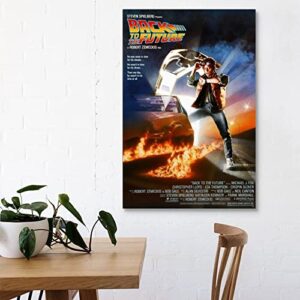 LFFII BACK TO THE FUTURE Time Travel MOVIE Poster Decorative Painting Canvas Wall Art Living Room Posters Bedroom Painting 16x24inch(40x60cm)