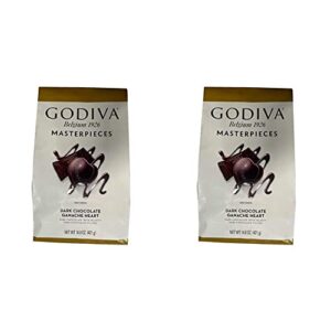 godiva masterpieces dark chocolate hearts, 14.6 oz (pack of 2)