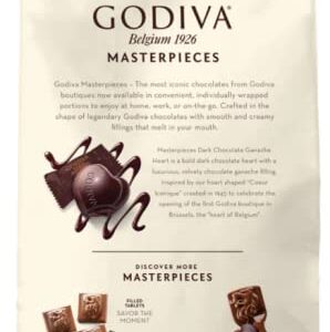 Godiva Masterpieces Dark Chocolate Hearts, 14.6 Oz (Pack of 2)