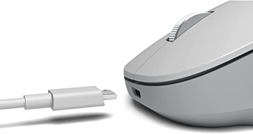 Microsoft Surface Precision Wireless Bluetooth Mouse with Cleaning Cloth - Bulk Packaging - Light Grey