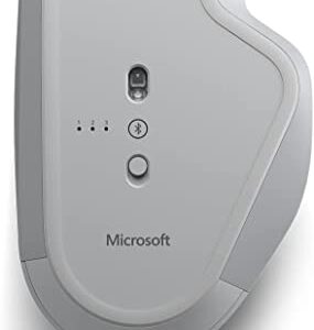 Microsoft Surface Precision Wireless Bluetooth Mouse with Cleaning Cloth - Bulk Packaging - Light Grey