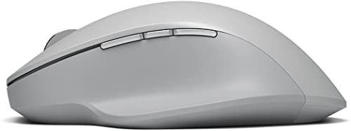 Microsoft Surface Precision Wireless Bluetooth Mouse with Cleaning Cloth - Bulk Packaging - Light Grey